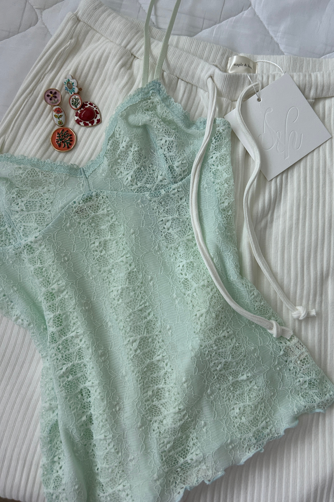 Lace Camisole Peppermint