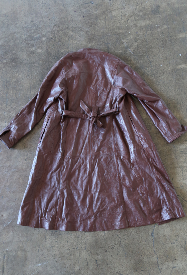 Genuine Leather Trench by Peter Caruso Staple & Hue
