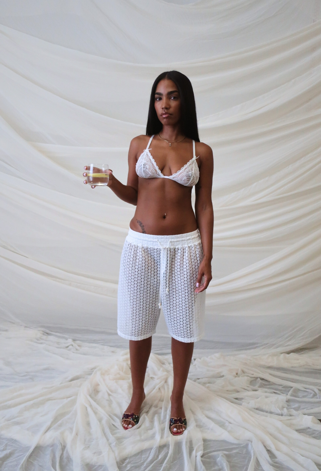Lace Sweatshort