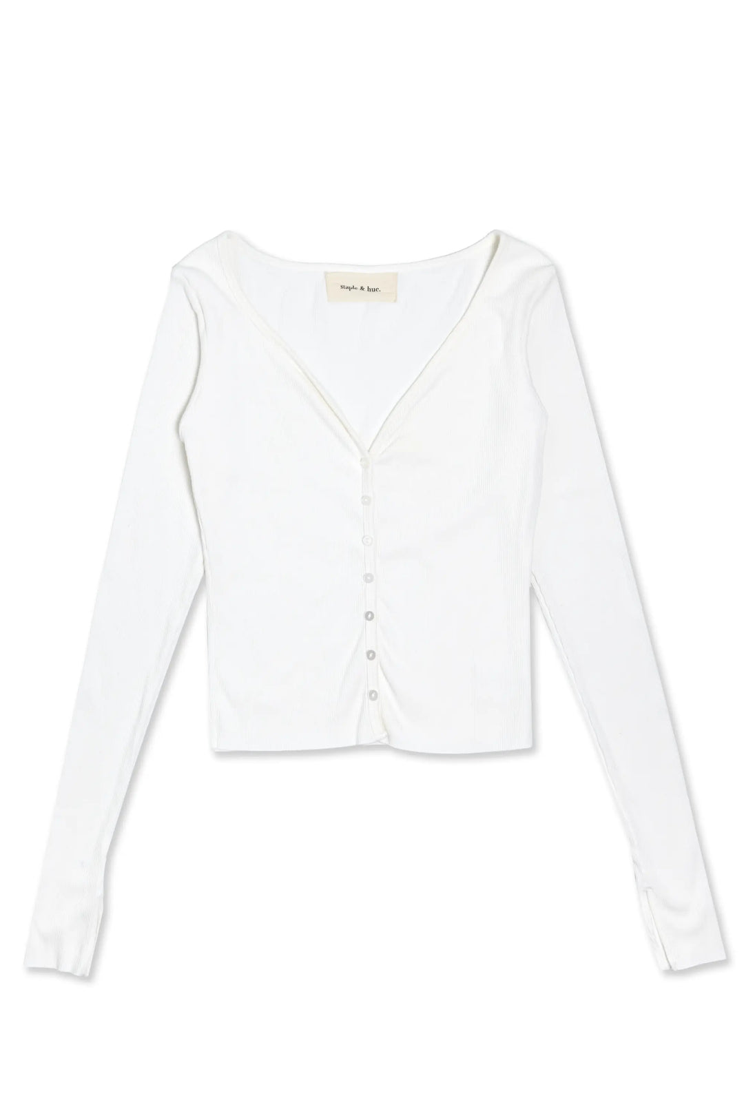 Sculpting Rib Cardi Staple & Hue