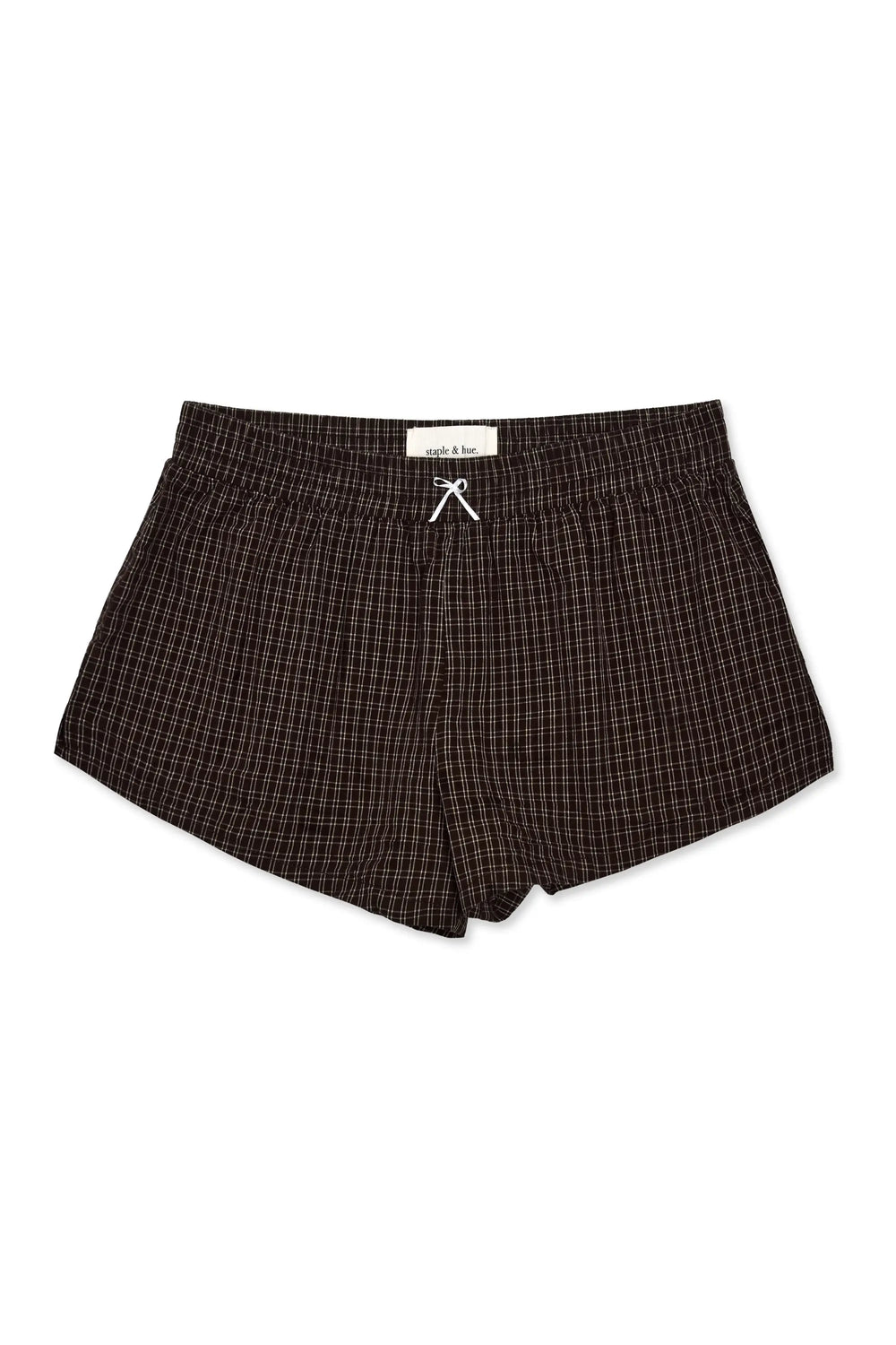 Plaid Shorts Chocolate Staple & Hue