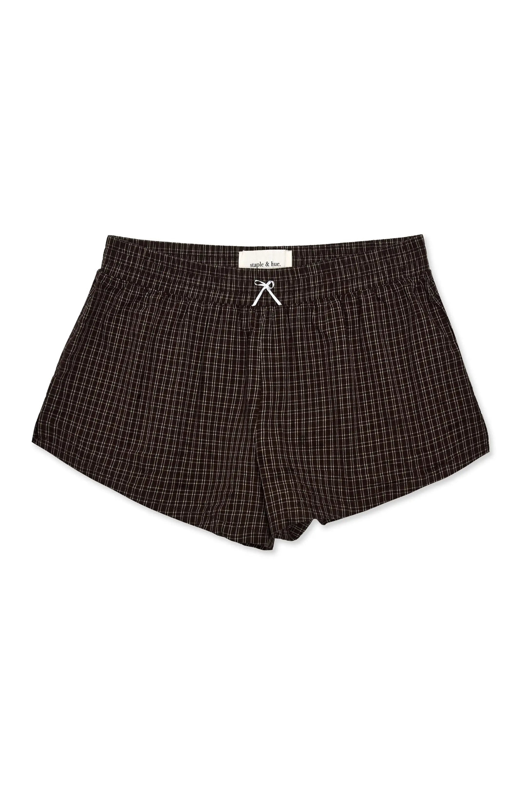 Plaid Shorts Chocolate Staple & Hue