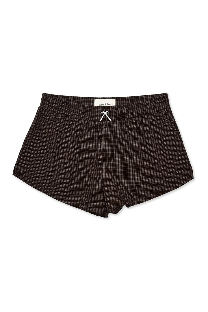 Plaid Shorts Chocolate Staple & Hue