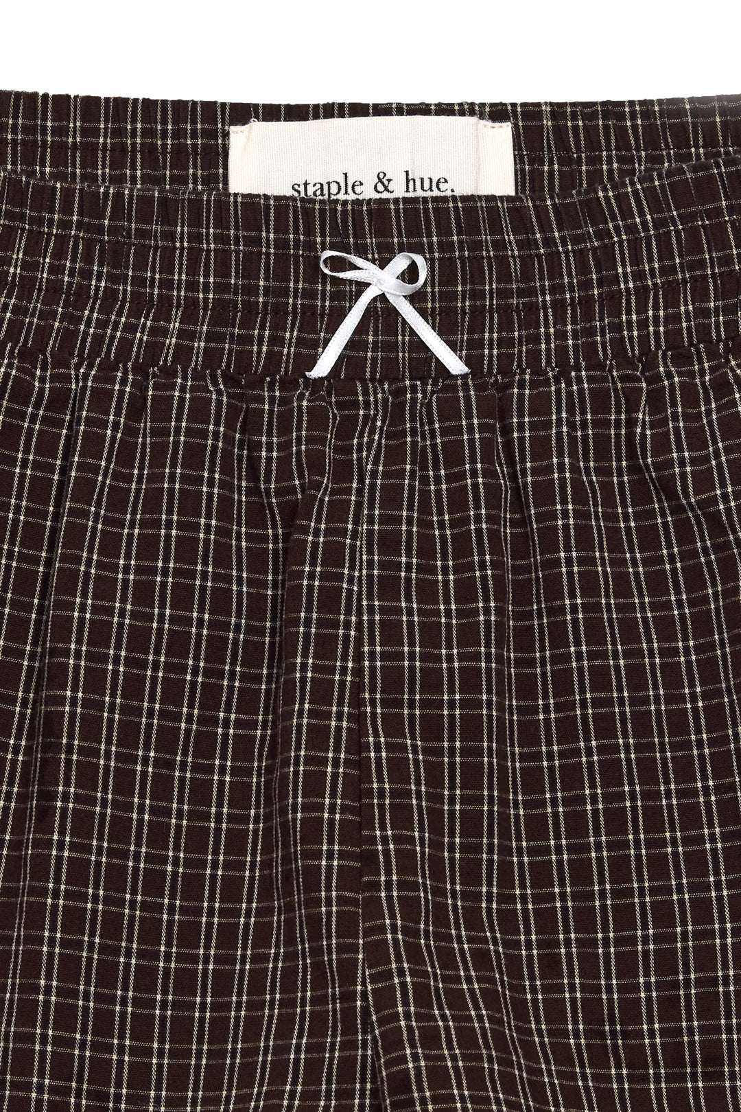 Plaid Shorts Chocolate Staple & Hue