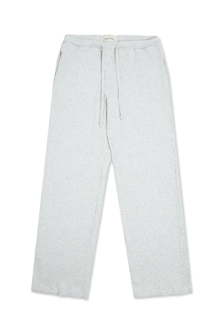 Rib Knit Pant Grey Marle Staple & Hue