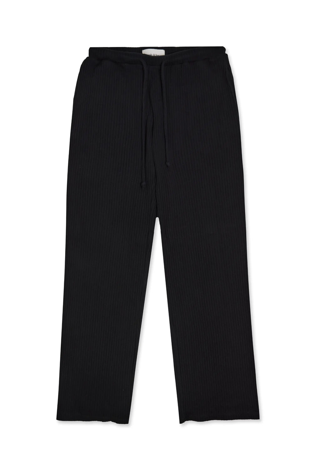 Rib Knit Pant Black Staple & Hue