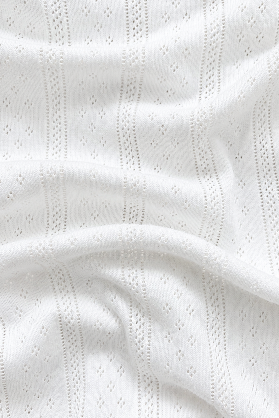 Pointelle Cardi White