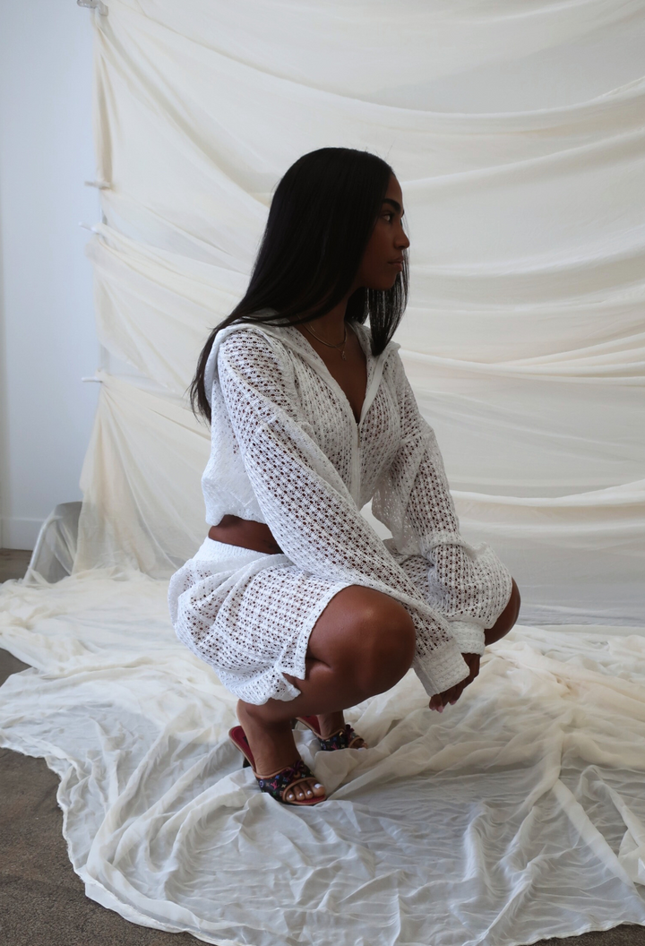 Lace Sweatshort