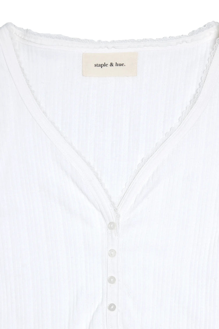 Pointelle Cardi Staple & Hue