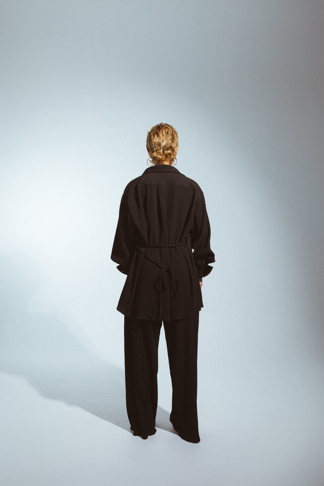 Soft Pleat Pant | Black Staple & Hue