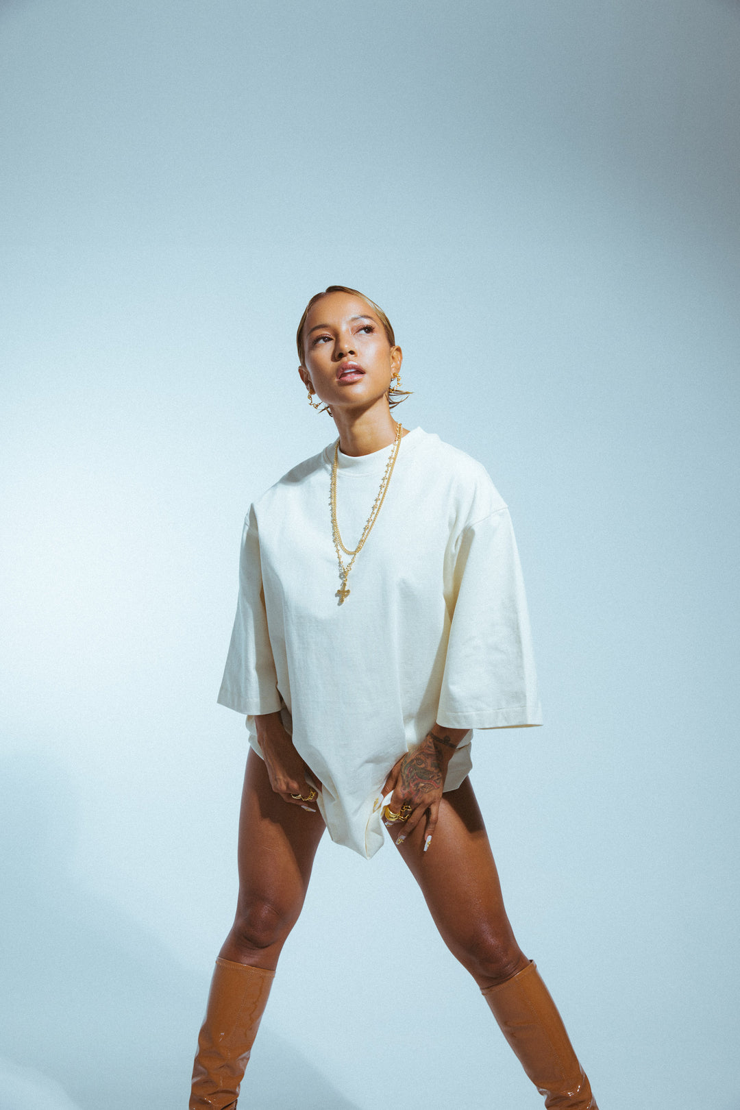 Karrueche x S&H Heavy Cotton Shirt | Vanilla