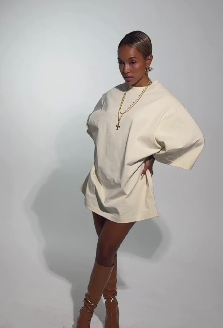 Karrueche x S&H Heavy Cotton Shirt | Vanilla